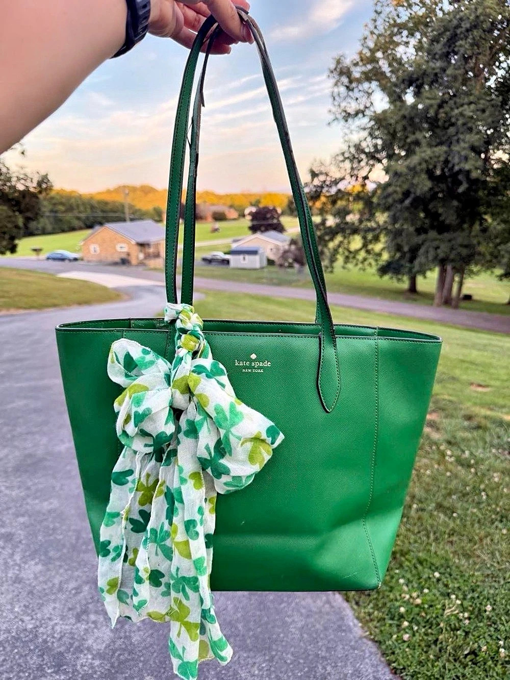 Kate Spade Green Tote Bag